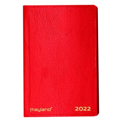 Mayland Lommekalender. Uge. Tværformat. Indb. Kunstskind Rød 2022 - Køb online nu