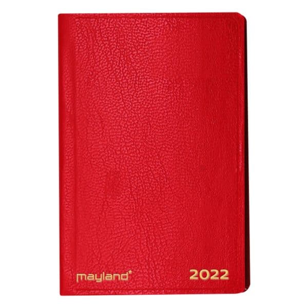 Mayland Lommekalender. Uge. Tværformat. Indb. Kunstskind Rød 2022 - Køb online nu