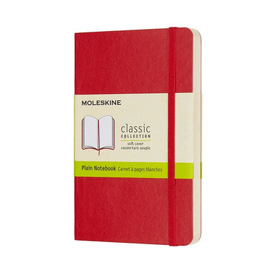 Se Notesbog Moleskine pocket rød m/192 blanke ark soft cover online her - Ean: 8055002854610