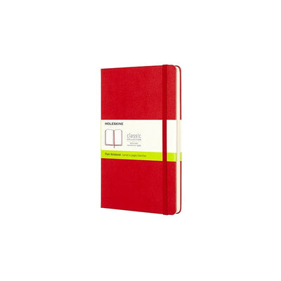 Se Notesbog Moleskine large rød m/240 blanke ark hard cover online her - Ean: 9788862930062