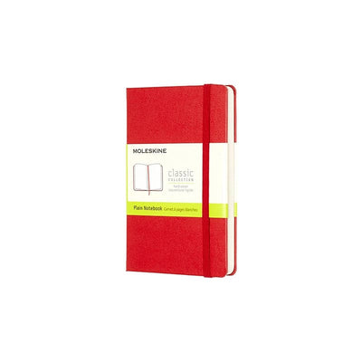 Se Notesbog Moleskine pocket rød m/192 blanke ark hard cover online her - Ean: 9788862930024