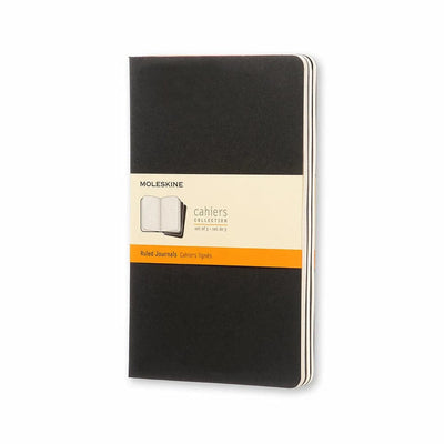 Se Notesbog Moleskine pocket cahiers sort 3 stk m/64 kvadrerede online her - Ean: 9788883704901