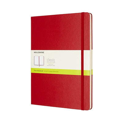 Se Notesbog Moleskine x-large rød m/192 blanke ark hard cover online her - Ean: 8055002855105