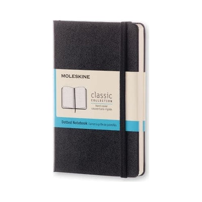 Se Notesbog Moleskine pocket sort m/192 prikket ark hard cover online her - Ean: 8051272895285