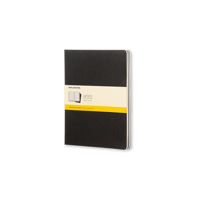 Se Notesbog Moleskine xl cahiers sort 3stk m/120 kvadrerede ark online her - Ean: 9788883705021