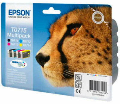 Se Epson T0715 quad pack durabrite printerpatron online her - Ean: 8715946361246