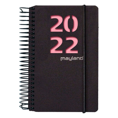 Mayland Minispiralkalender. 1-dag. PP-Plast 2 farv. 2022 - Køb online nu