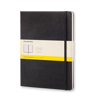 Se Notesbog Moleskine xl sort m/192 kvadrerede ark hard online her - Ean: 8051272895292