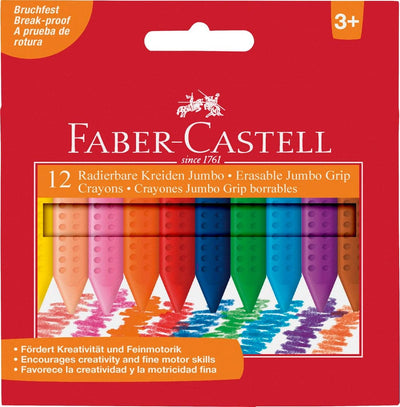 Se Faber-Castell Plastkridt grip 12 farver online her - Ean: 4005401225409