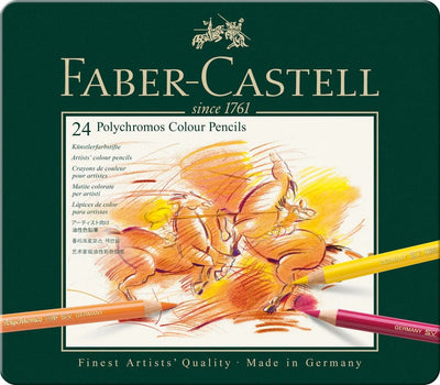 Se Faber-Castell Farveblyant polychromos 24 farver online her - Ean: 4005401100249