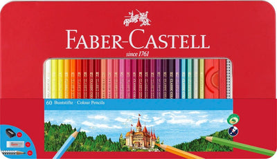 Se Faber-Castell Farveblyant slot 60stk ass tinæske online her - Ean: 8991761366035