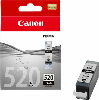 Se Canon PGI-520bk black ink cartridge printerpatron online her - Ean: 4960999577456