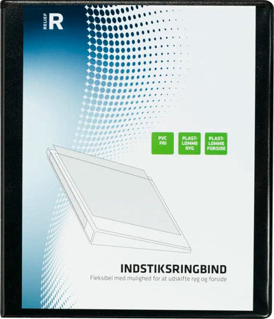 Se Relief Indstiksringbind sort A4 44mm online her - Ean: 4049793027593