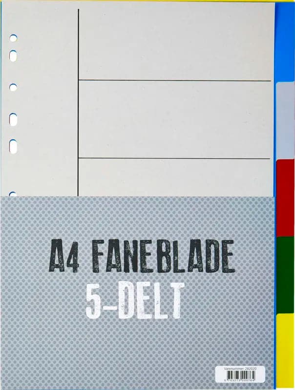 Se Relief Faneblade 5-delt plast online her - Ean: 5703273000764