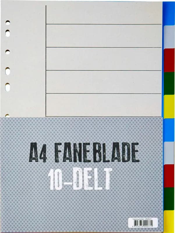 Se Relief Faneblade 10-delt plast online her - Ean: 5703273000771