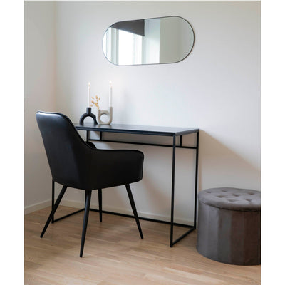 Se Vita - Skrivebord med sort ramme og sort bordplade 100x45x75 cm ❤ Kæmpe udvalg i House Nordic ❤ Hurtig levering: 1 - 2 Hverdage samt billig fragt - Varenummer: BGH-42171697496316 og barcode / Ean: '5713917005604 på lager - tilbud på Best selling products Spar op til 64% - Over 857 design brands på tilbud