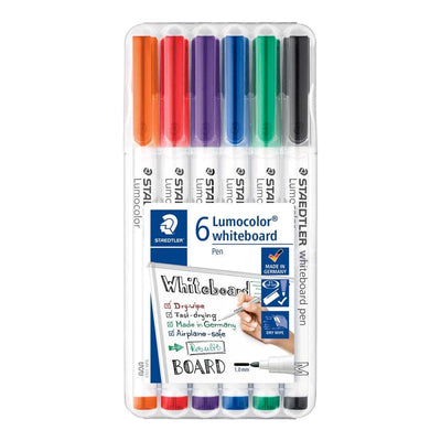 Se Staedtler Whiteboardmarker 6 asst farver 1mm online her - Ean: 4007817044650