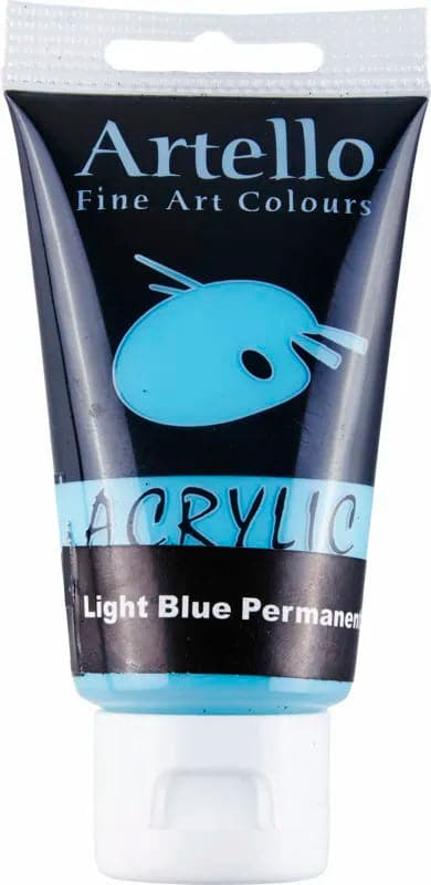 Se Akrylmaling Artello lysblå permanent 75ml online her - Ean: 5700138003687