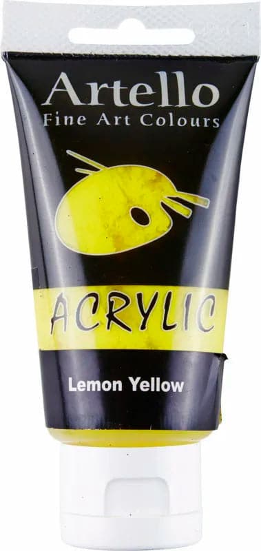 Se Akrylmaling Artello gul lemon 75ml online her - Ean: 5700138003106