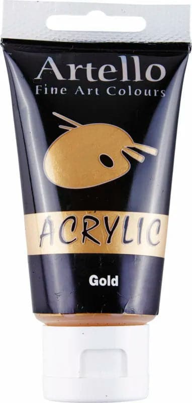 Se Akrylmaling Artello guld 75ml online her - Ean: 5700138003809