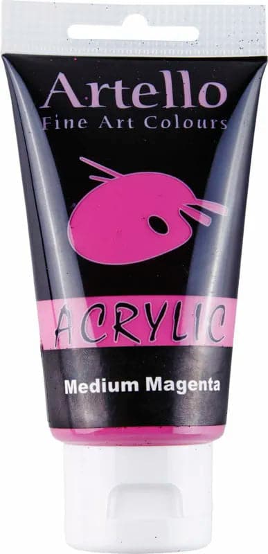 Se Akrylmaling Artello magenta medium 75ml online her - Ean: 5700138003656