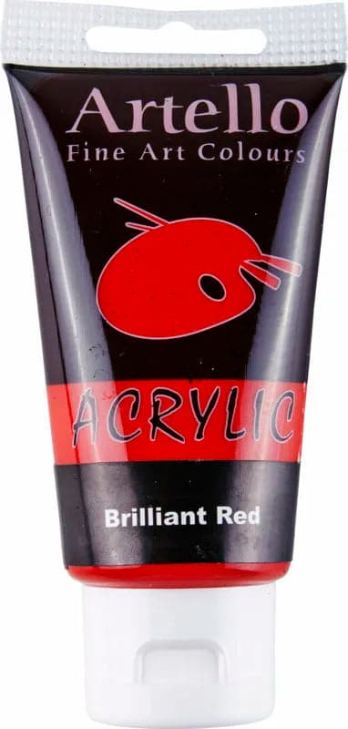 Se Akrylmaling Artello rød brilliant 75ml online her - Ean: 5700138003236
