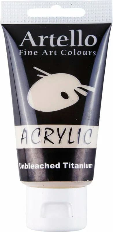Se Akrylmaling Artello titanium unbleached 75ml online her - Ean: 5700138003649