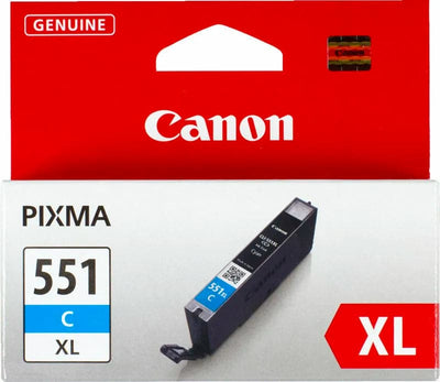 Se Canon CLI-551 xl cyan ink tank printerpatron online her - Ean: 4960999904931