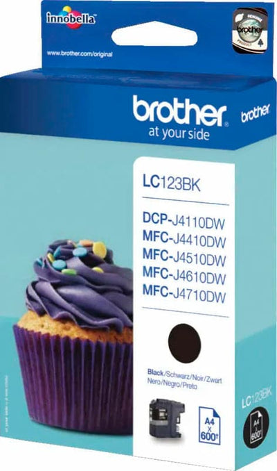 Se Brother LC-123 ink cartridge sort printerpatron online her - Ean: 4977766713894