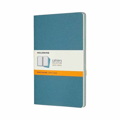 Se Notesbog Moleskine cahiers large briskblue journal r 13x21cm online her - Ean: 8058647629599