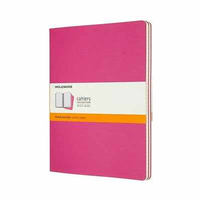 Se Notesbog Moleskine cahiers xl pink journal r 19x25cm online her - Ean: 8058647629667