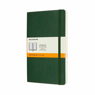 Se Notesbog Moleskine classic large soft r myr green 13x21cm online her - Ean: 8053853600011