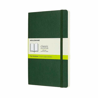 Se Notesbog Moleskine classic large soft p myr green 13x21cm online her - Ean: 8053853600028