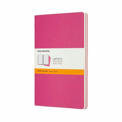 Se Notesbog Moleskine cahiers large pink journal r 13x21cm online her - Ean: 8058647629650
