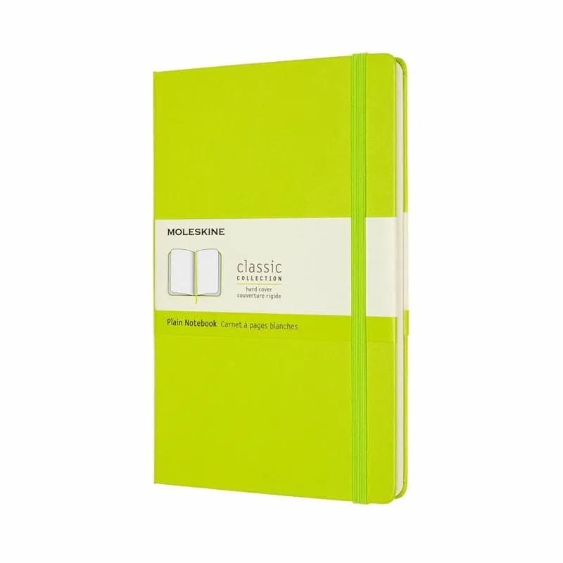 Se Notesbog Moleskine classic large hard p lemgreen 13x21cm online her - Ean: 8056420850888