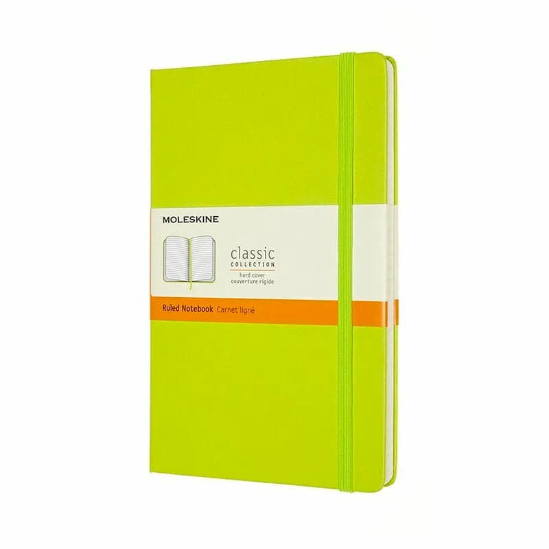 Se Notesbog Moleskine classic large hard r lemgreen 13x21cm online her - Ean: 8056420850871