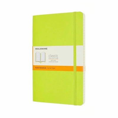 Se Notesbog Moleskine classic large soft r lemgreen 13x21cm online her - Ean: 8056420850994