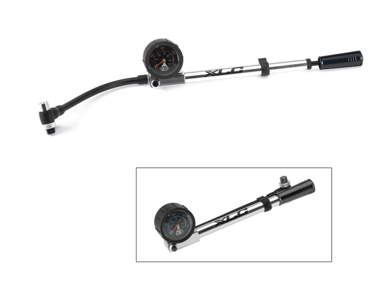 Se XLC - Fork/Shock Pumpe - HighAir Pro - 28 bar/ 400 psi - Sort/Sølv ✔ Kæmpe udvalg i  XLC ✔ Hurtig levering: 1 - 2 Hverdage samt billig fragt - Varenummer: CKP-4055149095185 og barcode / Ean: &