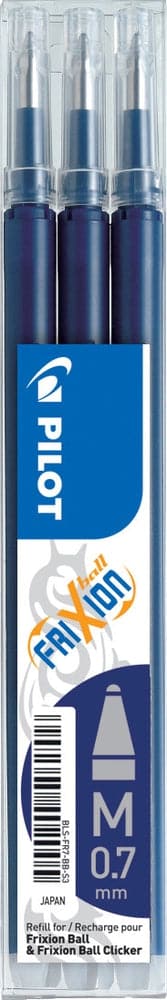 Se Pilot Refill frixion blå/sort 0.7 mm pakke m/3 stk online her - Ean: 4902505465574