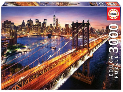 Se Educa Puslespil manhattan skyline 3000 brikker online her - Ean: 8412668185081