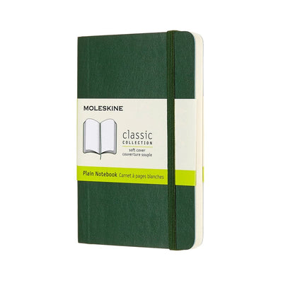 Se Notesbog Moleskine classic pocket soft p myr green 9x14cm online her - Ean: 8058647629155