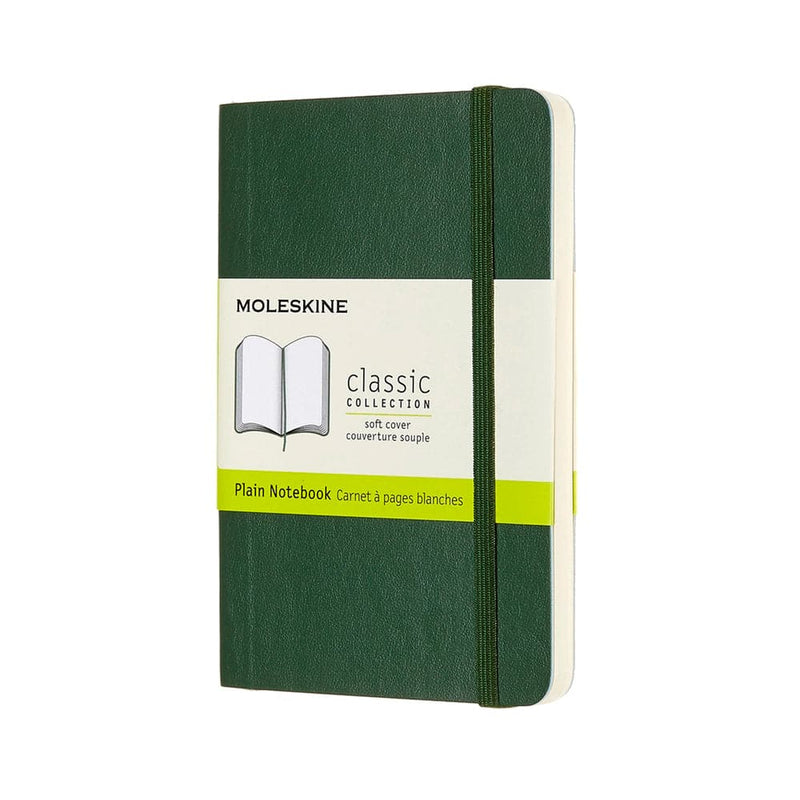 Se Notesbog Moleskine classic pocket soft p myr green 9x14cm online her - Ean: 8058647629155