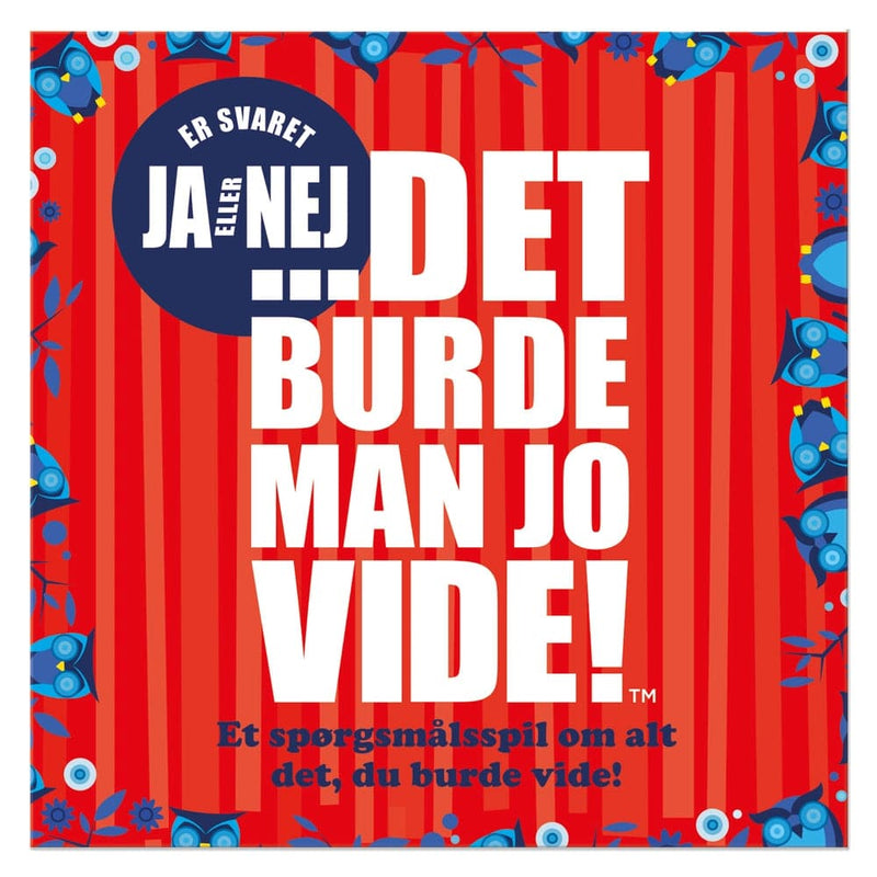 Se Spil Det burde man jo vide! - Ja eller Nej online her - Ean: 7331672310214