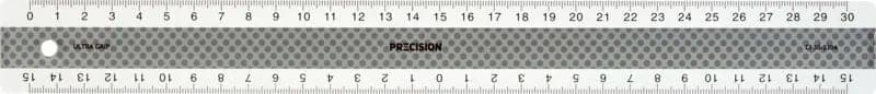 Se Lineal precision 30cm antiskrid b/sølv online her - Ean: 5703273261998