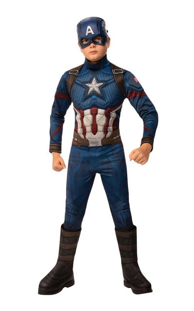 Se Marvel Captain America dragt str. 5-7 år online her - Ean: 0883028337804