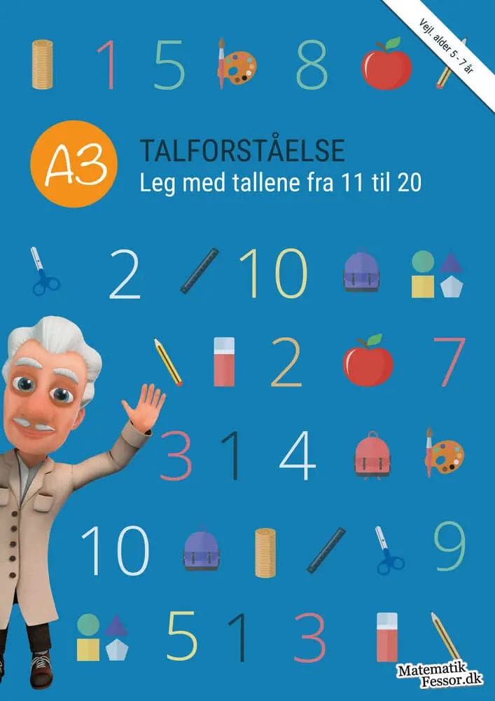 Se A3 - Talforståelse, Leg med tallene fra 11 til 20 (kolli 6) online her - Ean: 9788799766949