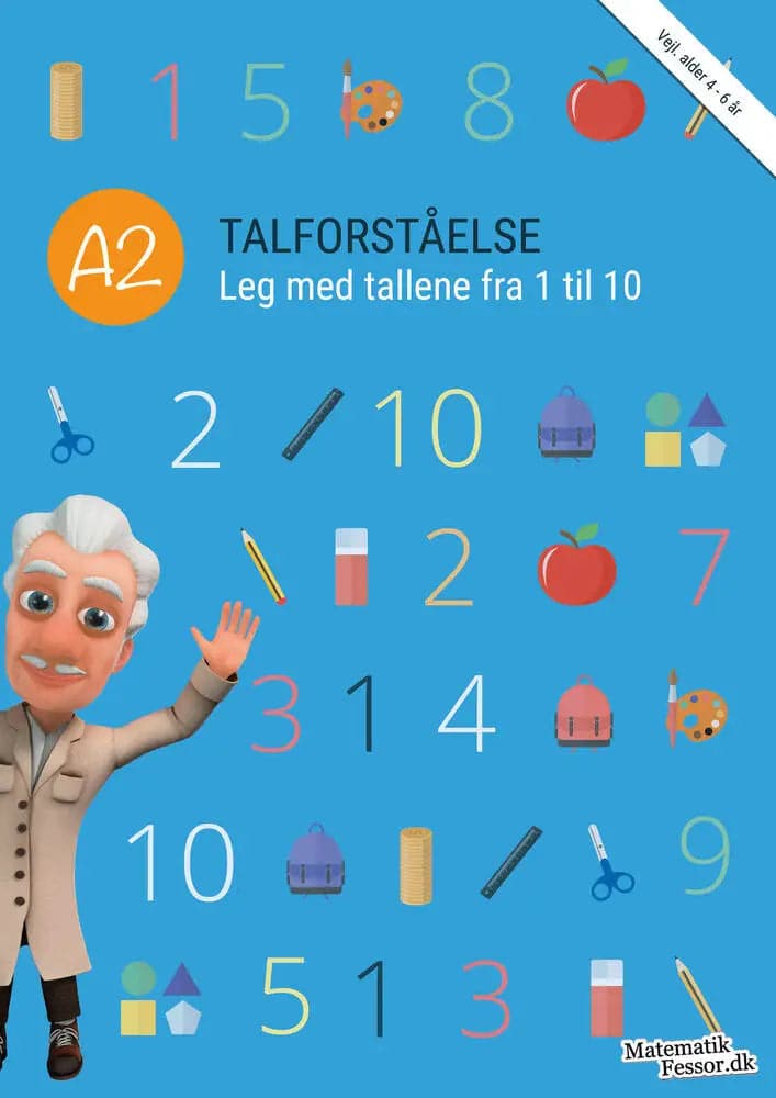 Se A2 - Talforståelse, Leg med tallene fra 1 til 10 (kolli 6) online her - Ean: 9788799766925