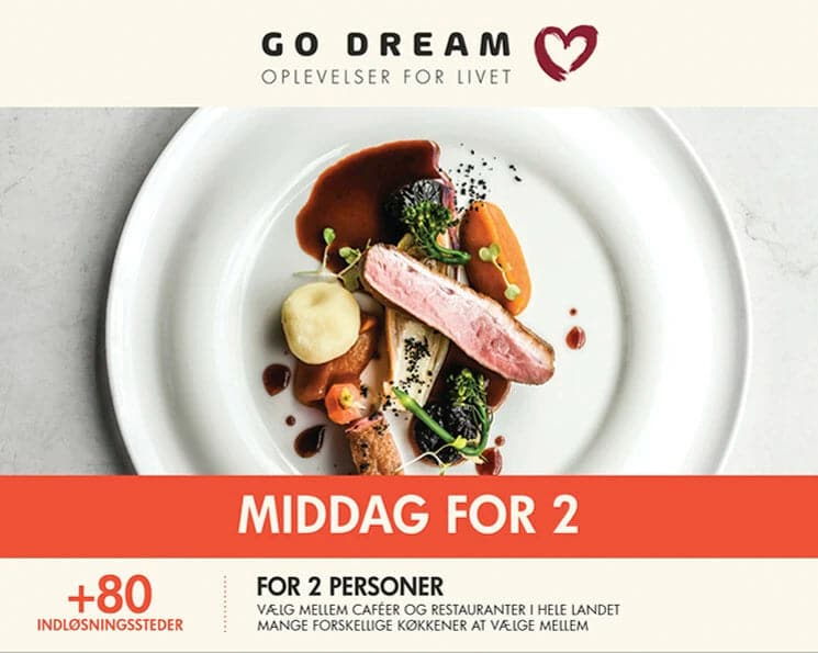 Se GO DREAM Middag for 2 online her - Ean: 5711434041310