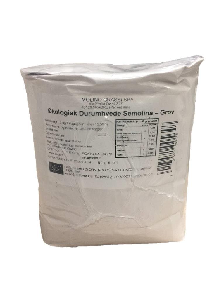 Se Durummel Semolina Grov Øko 5 Kg ❤ Kæmpe udvalg i Molino Piantoni SAS ❤ Hurtig levering: 1 - 2 Hverdage samt billig fragt - Varenummer: BAR-684295 og barcode / Ean: &