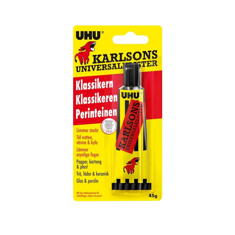 Se Lim UHU karlsons klister 45g tube online her - Ean: 7310036650005